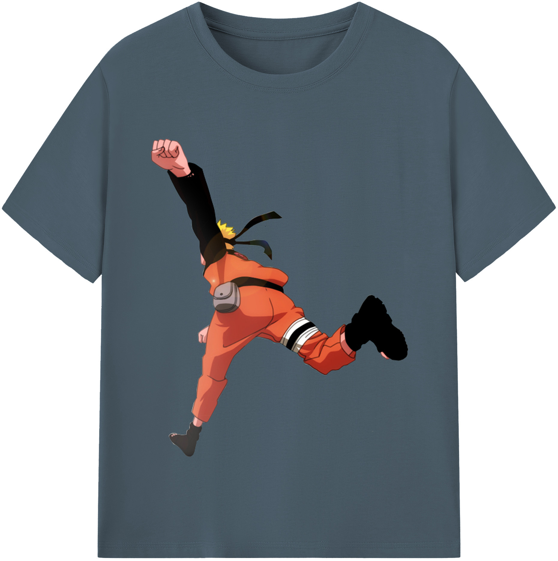 （画像用） NARUTO -ナルト- うずまき ナルト Uzumaki Naruto 綿100％半袖Tシャツ（フロントプリント）